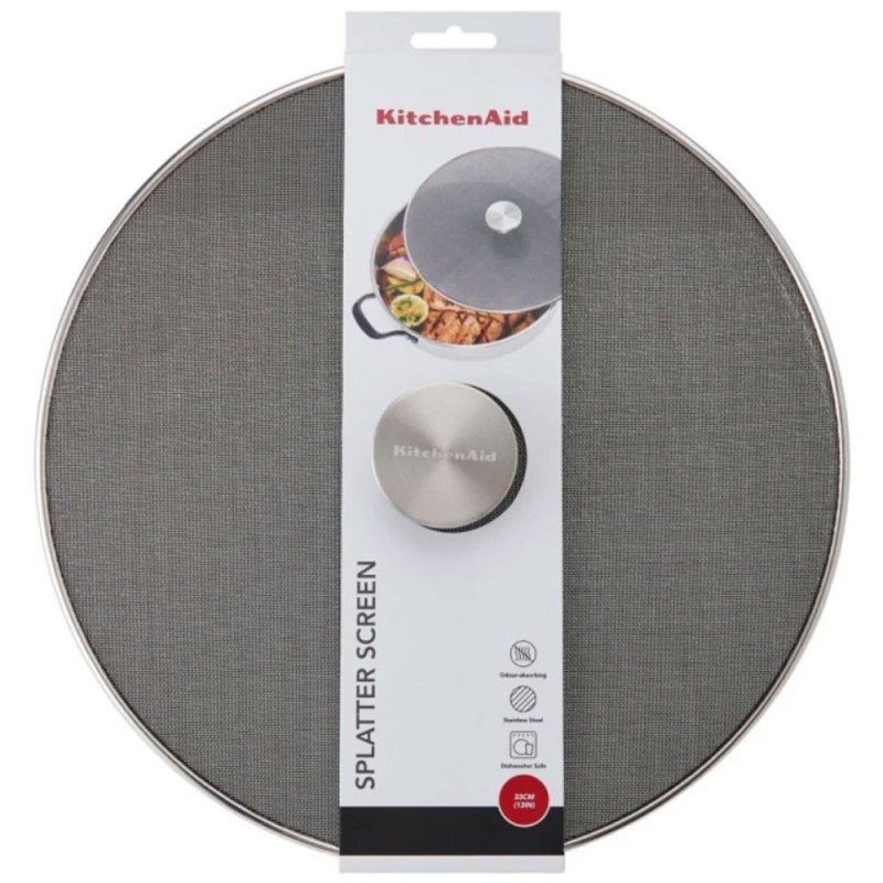 Protector Malla Antisalpicaduras KitchenAid 33 cm Acero