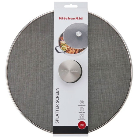 Protetor Tela Anti-Respingos KitchenAid 33 cm Aço Inox