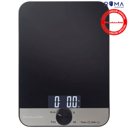 KitchenAid Balança Digital KQ908G Vidro Temperado 5KG