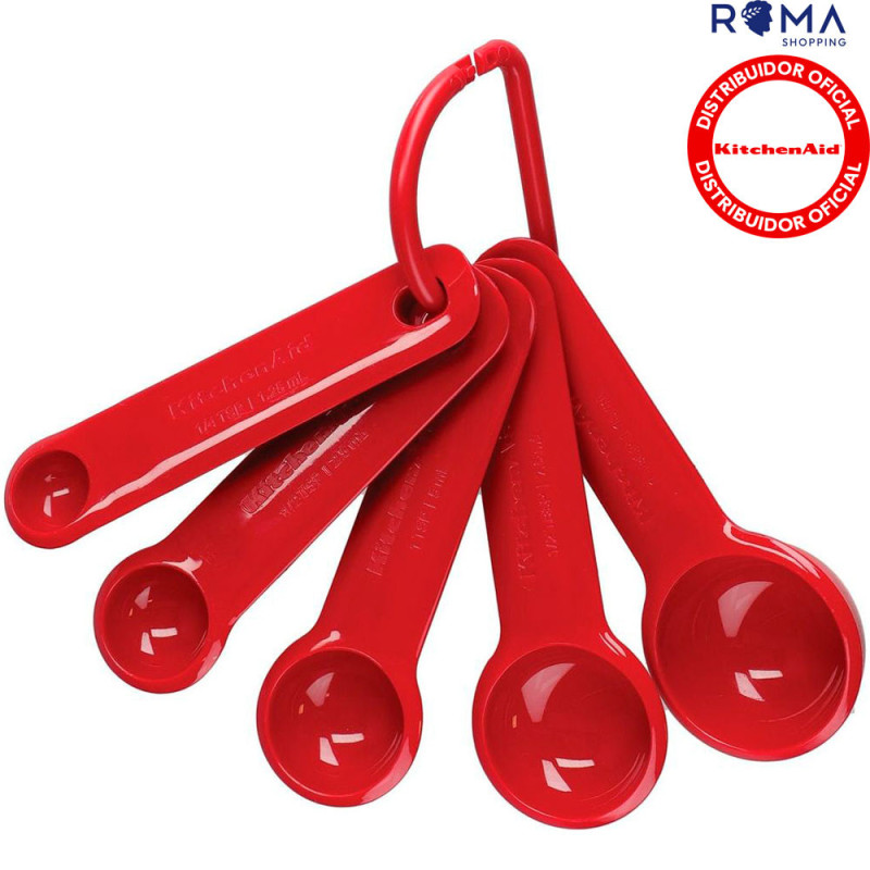 KitchenAid Colheres Medidoras 5 Peças – Vermelho Imperial