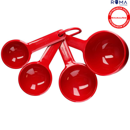 KitchenAid Colheres Medidoras 4 Peças Vermelho Imperial