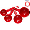 KitchenAid Colheres Medidoras 4 Peças Vermelho Imperial