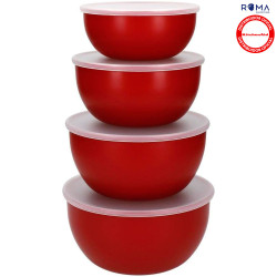 KitchenAid 4-Piece Mixing Bowl Set KQG176OSERE - Red