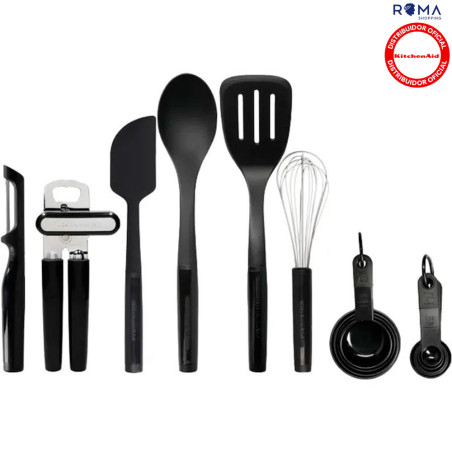 KitchenAid Utensil Set KQG447BXOBE 15-Piece Onyx Black