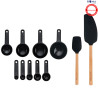 KitchenAid Jogo Utensílios Confeitaria 11 Peças Preto