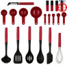 KitchenAid Jogo de Utensílios Cozinha 20 Peças Vermelho