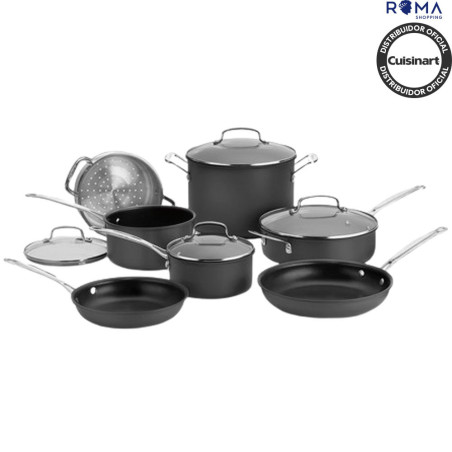 Cuisinart 66C-11 Quantanium® 11-Piece Cookware Set Black