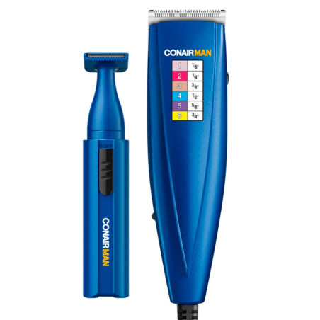 Conair HC315N Hair Clipper Kit Blue 110V - Numbered Guards