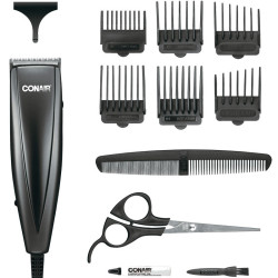 Conair HC108RGB 12PC Black 110V Hair Clipper Simple Cut Kit