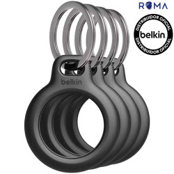 Belkin Keyring Holder for AirTag MSC001BTBK - Pack of 4 - Black