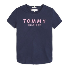 Camiseta Tommy Hilfiger Infantil Feminina M/C...