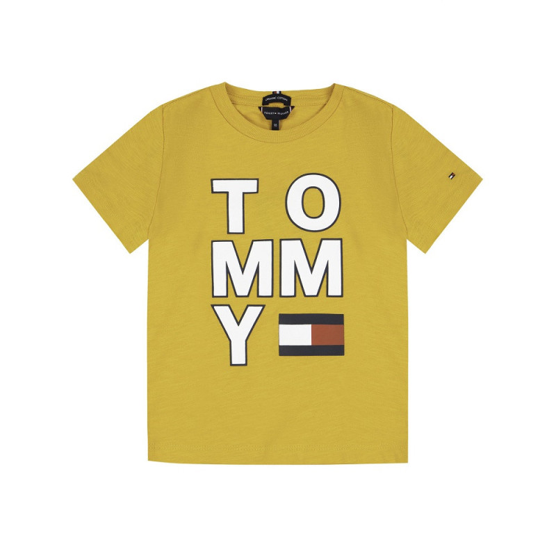 Camiseta Infantil Tommy Hilfiger KB0KB05428-ZBC 10 Golden Glow