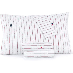 Jogo De Lençol Tommy Hilfiger 10T0297-TW-W1-100-001 Twin...