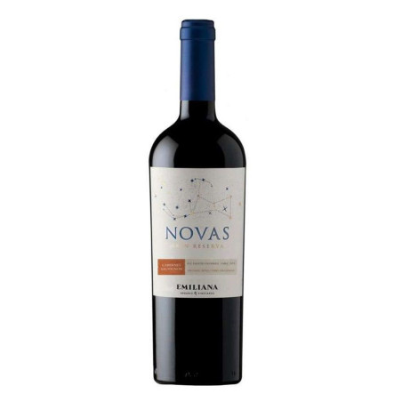 Vinho Novas Cabernet 750ML - Tinto vermelho cereja intensa