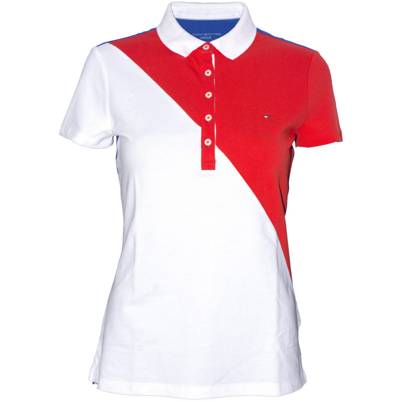 Camiseta Tommy Hilfiger Polo Feminina RM37678962-100 S Azul Marinho/Branco