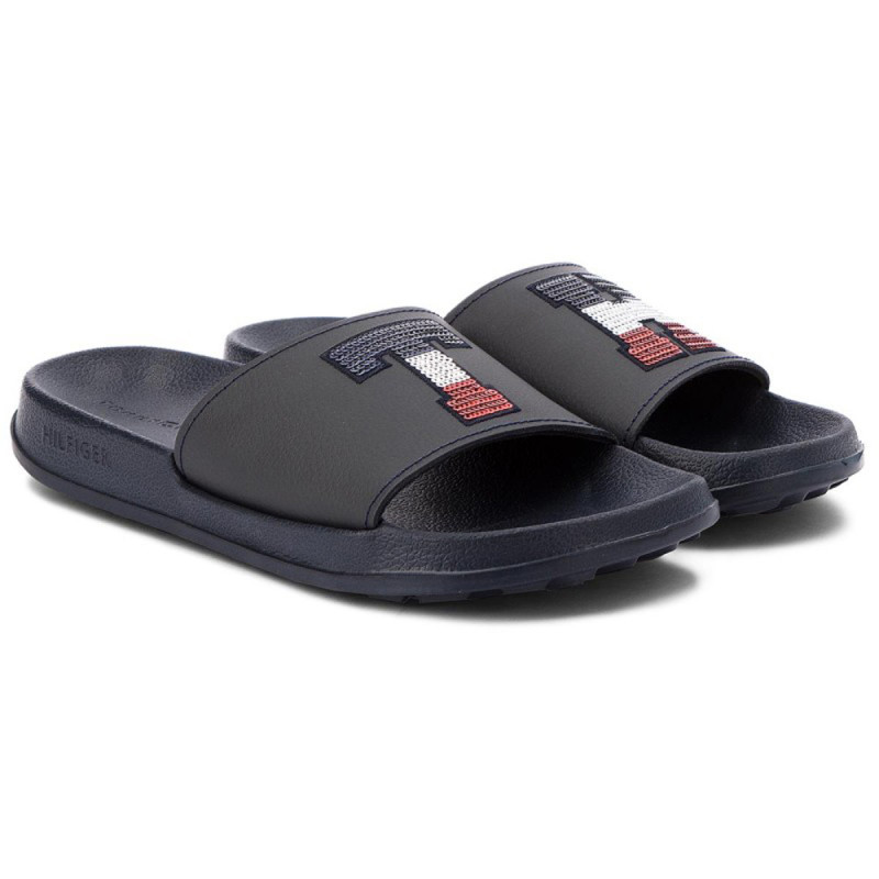 Tommy Hilfiger Women's Flip-Flops FW0FW02655403-403 Navy