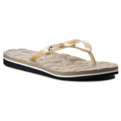 Tommy Hilfiger Women's Flip Flop Beige - Size 36 Comfort