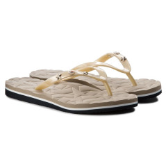 Tommy Hilfiger Women's Flip-Flop Light METALLIC STAR B Beige