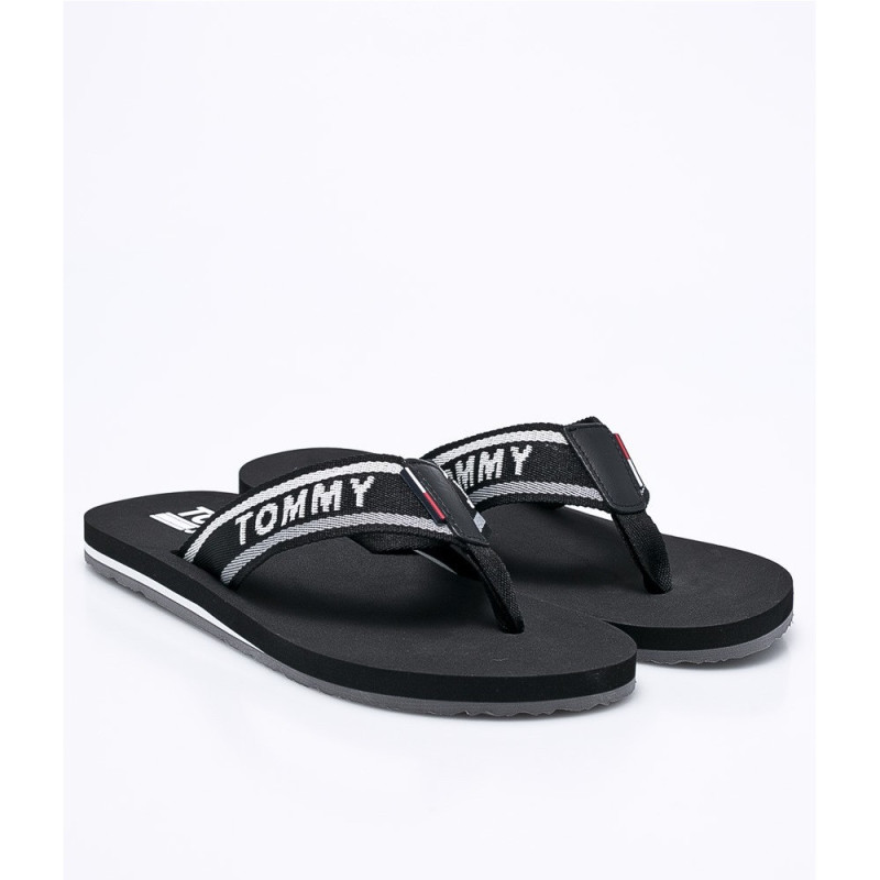 Tommy Hilfiger Men's Flip Flops EM0EM00065990-990 Black 42
