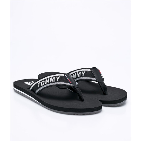 Tommy Hilfiger Men's Flip Flops EM0EM00065990-990 Black 42