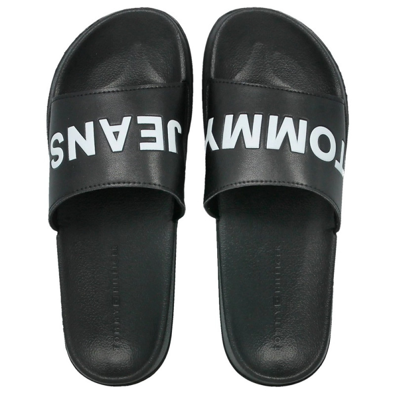 Chinelo Tommy Hilfiger Masculino EM0EM00105990-990 Preto