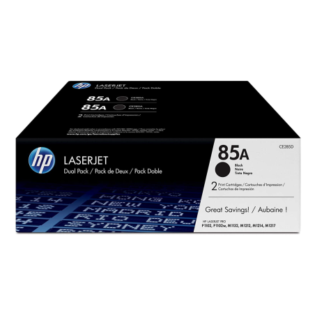 Toner HP 85A Black Duplo - CE285AD
