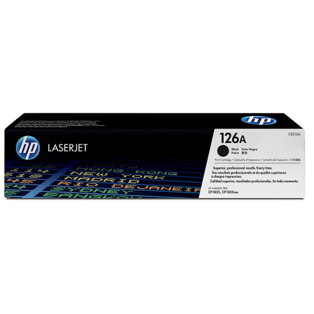 Tóner HP 126A (CE310A) Negro - Rendimiento 1200 páginas