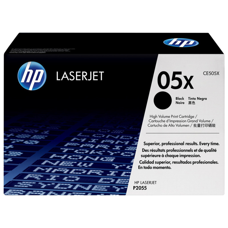 Toner HP 05X Preto CE505X - Alto Rendimento JetIntelligence