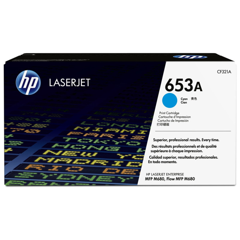 Original HP toner CF321A (653A) Cyan for LaserJet printers