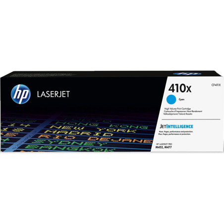 Cartucho tóner original HP CF411X (410X) Cian, 5000 páginas