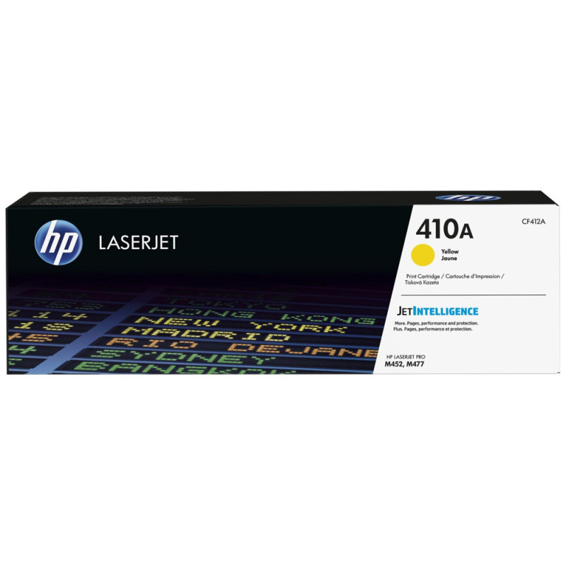 Tóner HP 410A Amarillo CF412X – 2.300 páginas, JetIntelligence