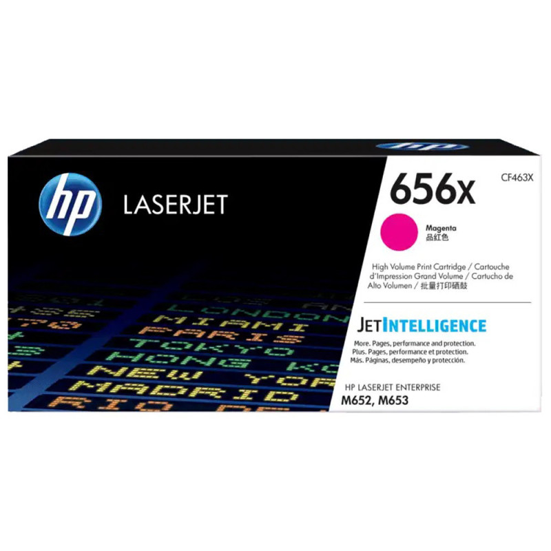 Cartucho de toner HP CF463X (656X) Magenta com rendimento