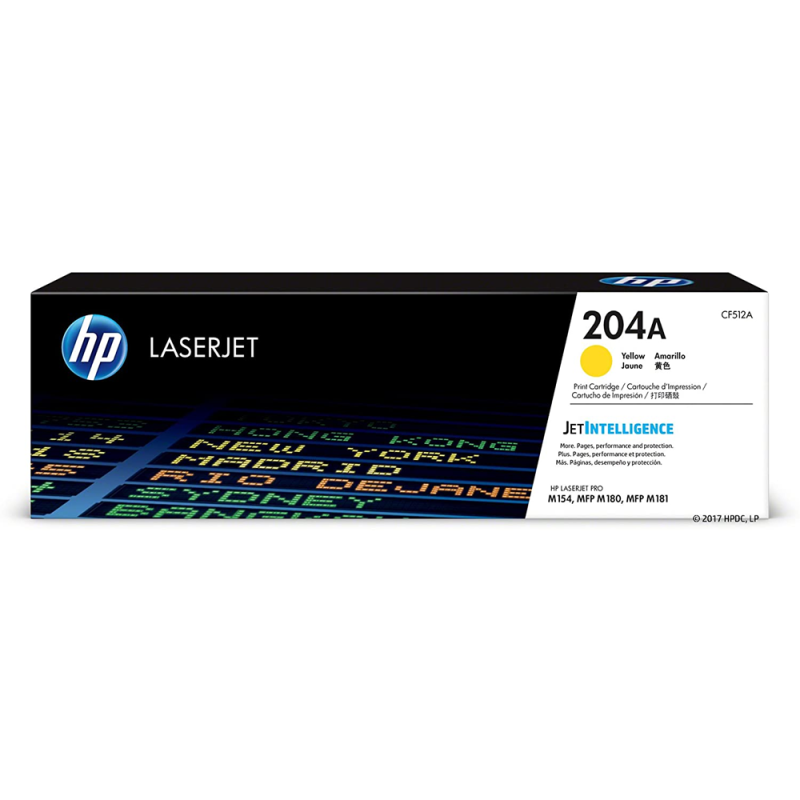 Toner HP 204A Amarelo - CF512A