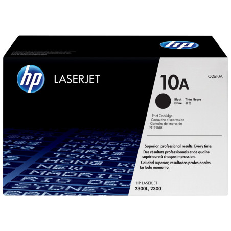 Toner HP 10A Q2610A Preto - 6.000 páginas - HP LaserJet