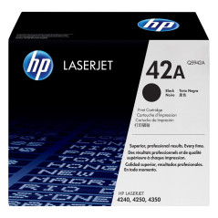 Tóner HP 42A Negro Q5942A - 10.000 páginas, LaserJet