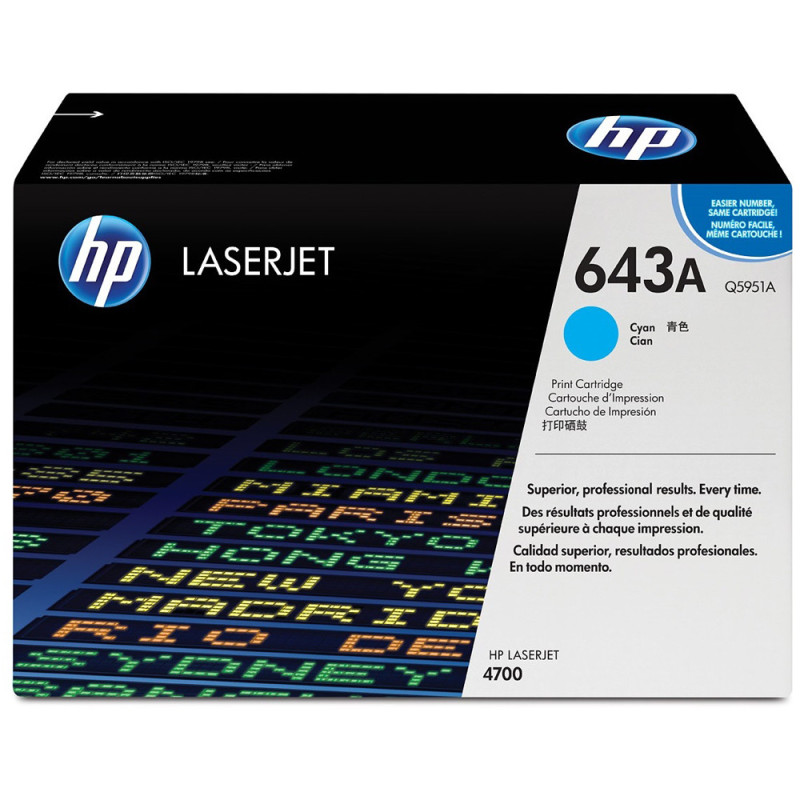 Toner HP 643A Cyan - Q5951A
