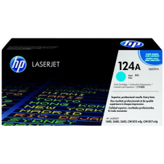 HP Toner 124A Cyan Q6001A - Yield 2,000 Pages - HP LaserJet