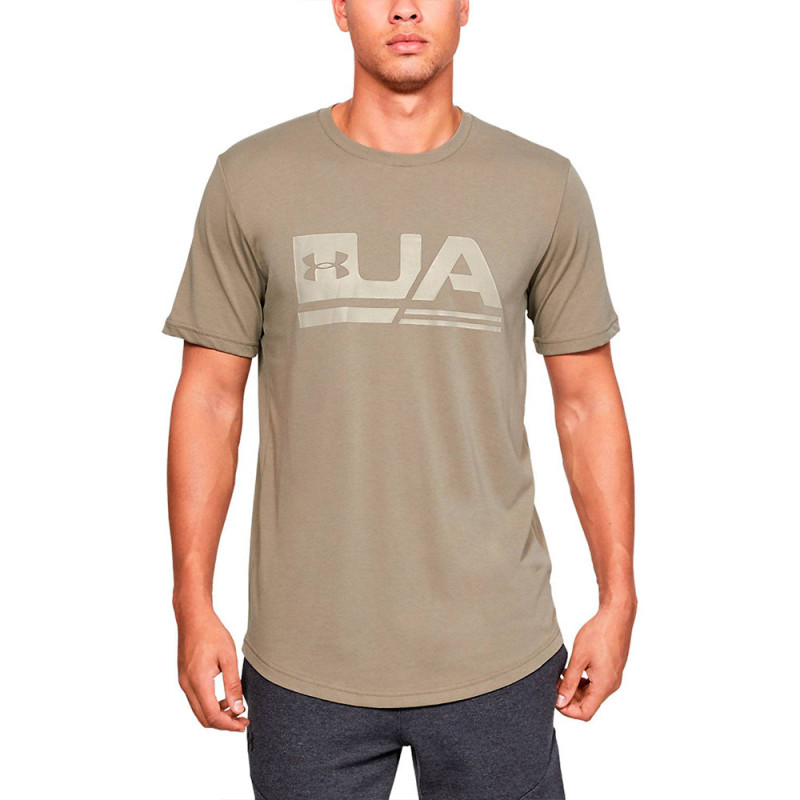 Camiseta UNDER ARMOUR Masculino 1329617-221 SM Drop Hem-Brn