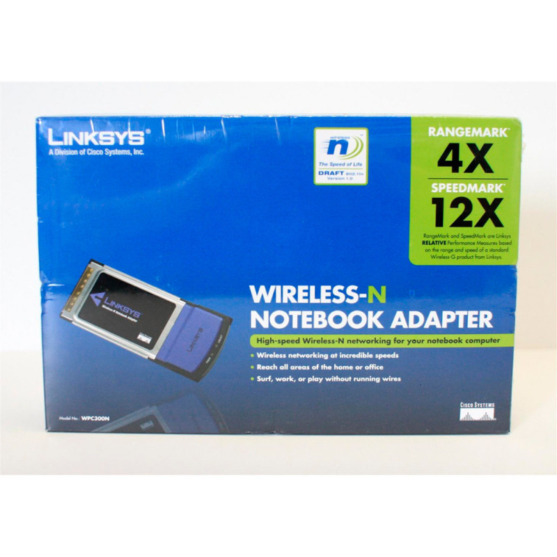 Adaptador de Rede para Notebook Linksys WPC300N Wireless 300 MBPS