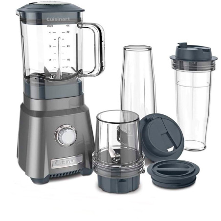 Liquidificador com 2 Copos Cuisinart CPB-380P1 Hurricane  600W 1L 110V - Chumbo