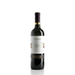 Trio Merlot Wine 750ML - ripe fruit and light tannins