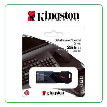 Pendrive Kingston DataTraveler Exodia Onyx 256GB USB 3.2 GEN 1 - DTXON/256GB