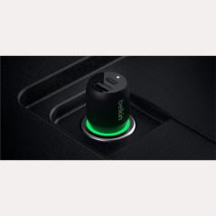 Belkin Boost Charge Cargador de Coche 37W USB-C+USB-A