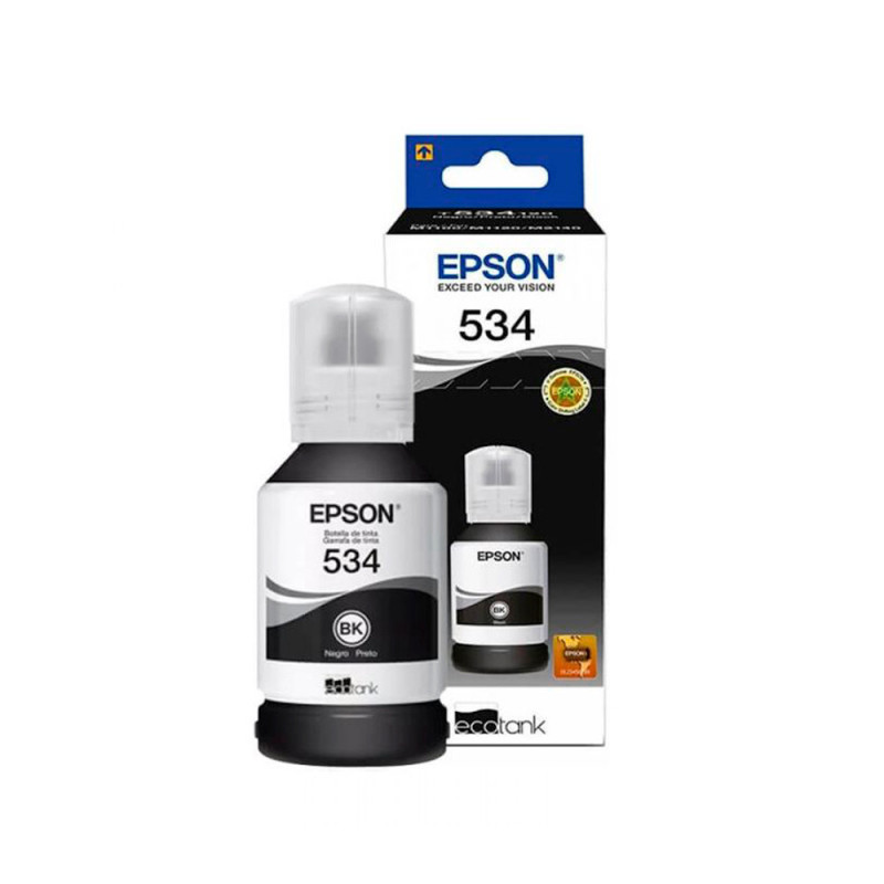 Frasco de Tinta Epson T534120-AL 120ML Preto