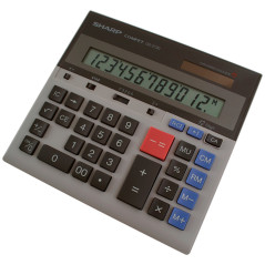 Sharp QS-2130 Commercial Calculator - 12 Digits, Gray