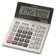 Calculadora Comercial Sharp VX-2128V 12 Dígitos Plata