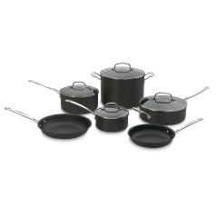 Conjunto 10 piezas - Juego de Ollas Cuisinart 66-10 Negro