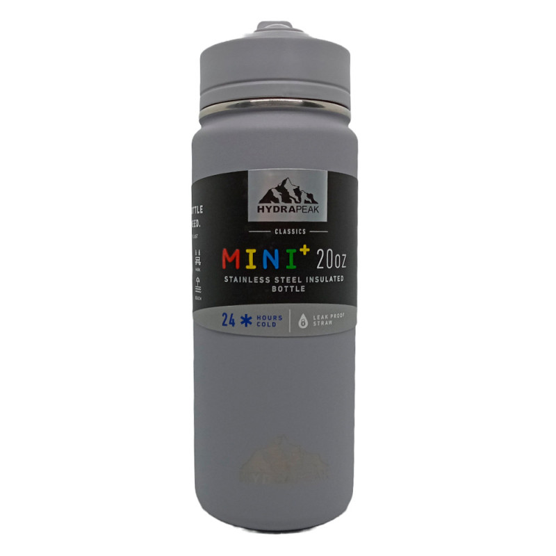 Botella Térmica Hydrapeak HP-MINI-20 600ML Gris con Pajita