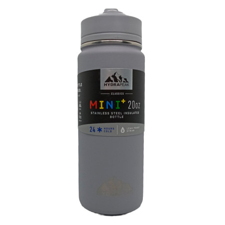 Botella Térmica Hydrapeak HP-MINI-20 600ML Gris con Pajita