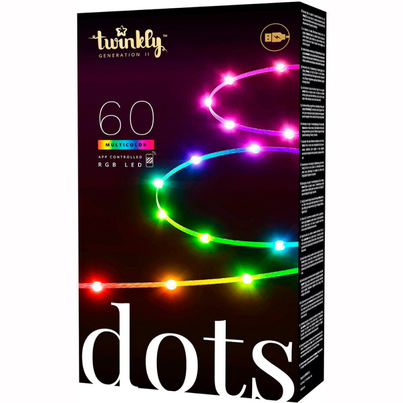 Luces Twinkly Dots 60 (Gen II) RGB Wi‑Fi/Bluetooth - USB/IP20